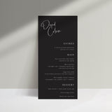 Black Peak // Personalised Dinner Menu