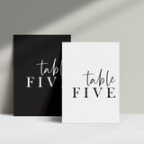 Black Peak // Table Numbers
