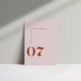 Burke // Table Numbers