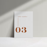 Burke // Table Numbers