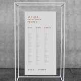 Burke // Seating Plan