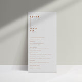 Burke // Personalised Dinner Menu