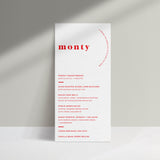 Ruby // Personalised Dinner Menu