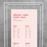 Ruby // Seating Plan